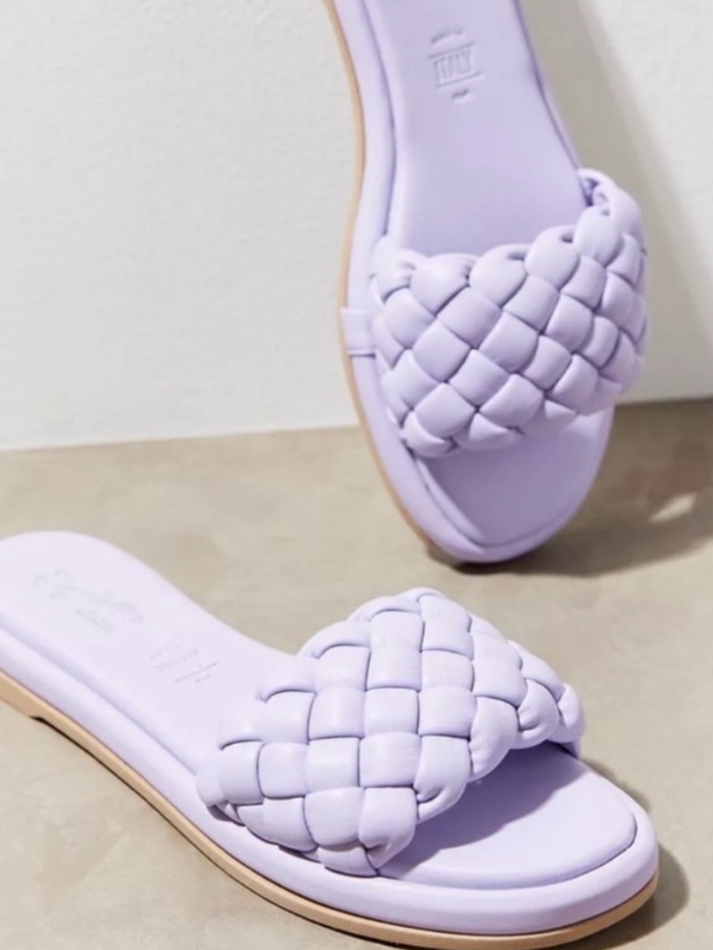 Seychelles Bellisima Woven Slide Sandals in Lavender